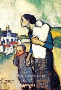 抽象的かつ装飾的 Painting - 「子供と子供たち 2」1905 年キュビスト